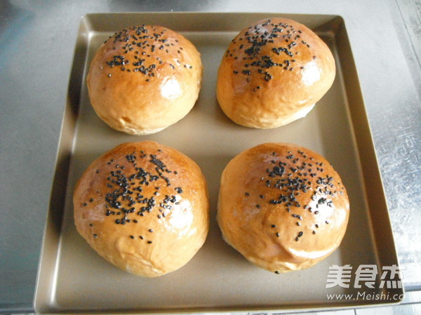 鸡蛋肉松汉堡的做法步骤:10