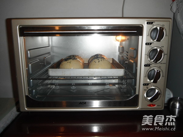 鸡蛋肉松汉堡的做法步骤:9