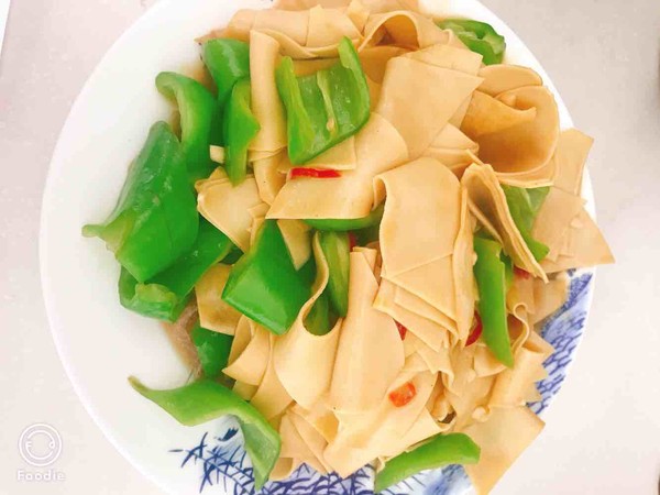 尖椒干豆腐的做法步骤:7