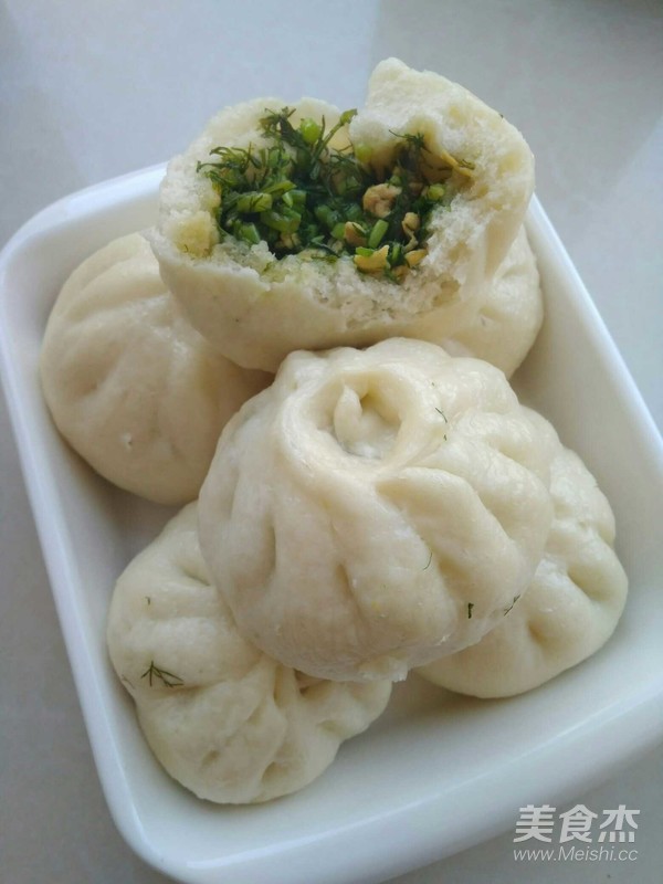 茴香鸡蛋包子的做法步骤:12