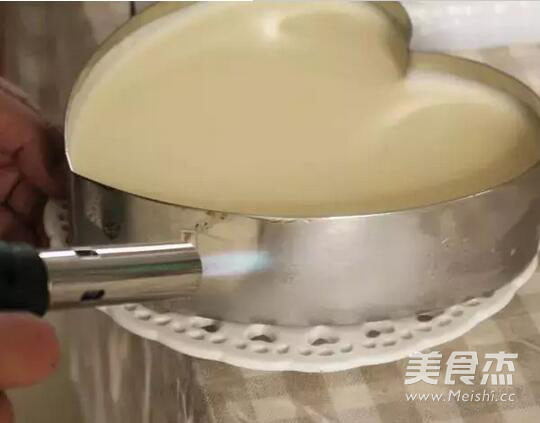 8寸心形芝士慕斯蛋糕的做法步骤：17