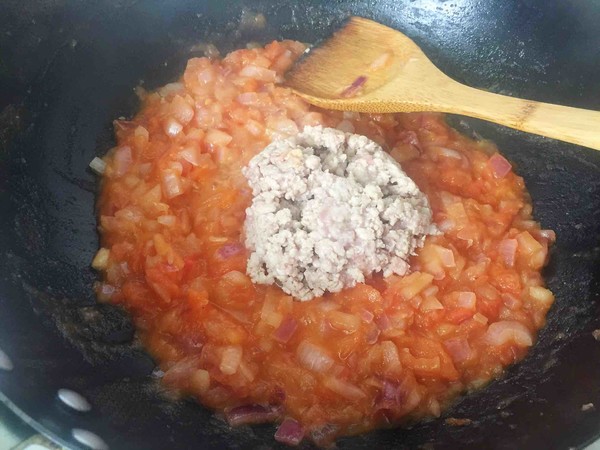 番茄肉酱意面的做法步骤:10