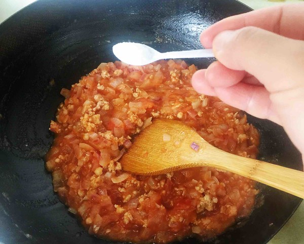 番茄肉酱意面的做法步骤:12