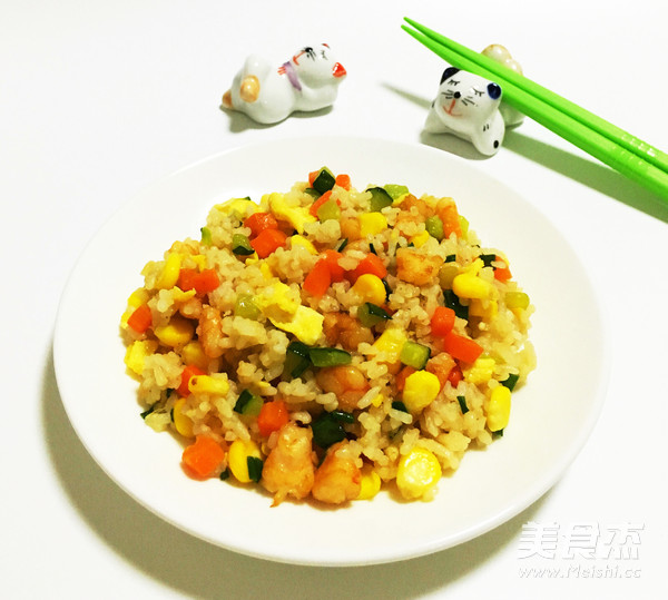 缤纷炒饭的做法步骤:15