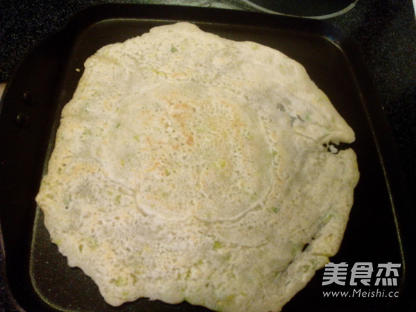 芹菜叶煎饼的做法步骤:8