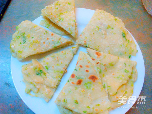 芹菜叶煎饼的做法步骤:10