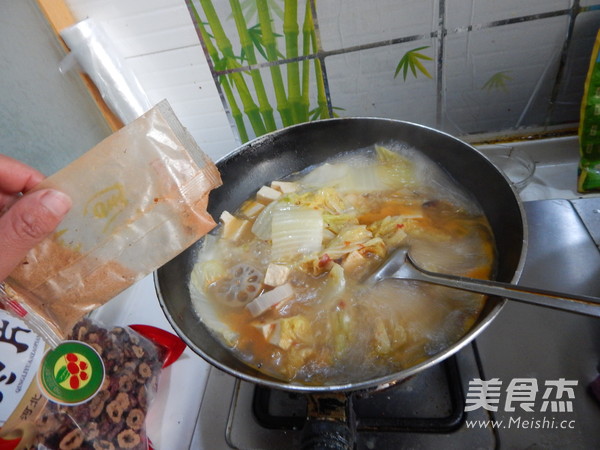 白菜炖冻豆腐的做法步骤：14