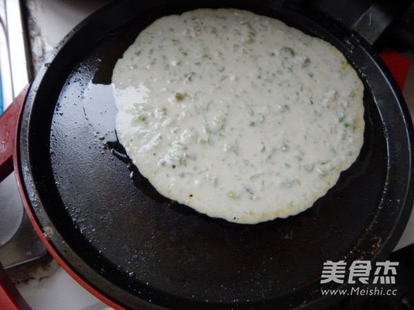 小白菜豆渣煎饼的做法步骤：10