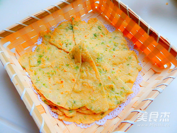 小白菜豆渣煎饼的做法步骤：13