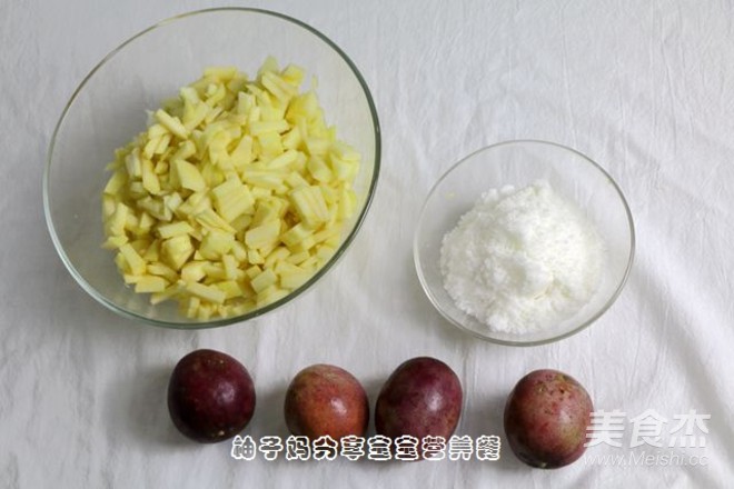 宝宝营养餐—苹果百香果酱的做法步骤：1