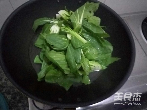 香菇油菜的做法步骤：9