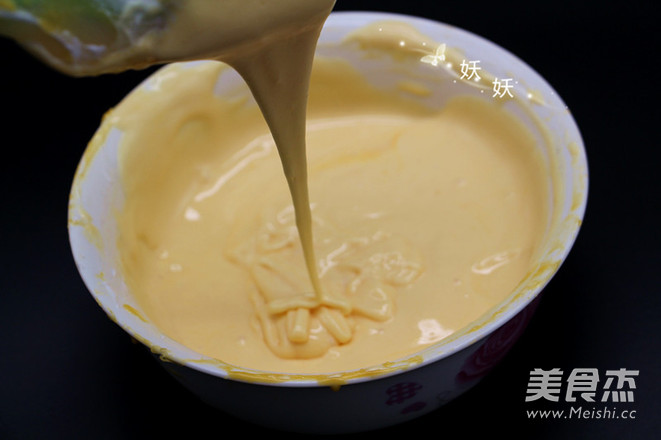 不塌不陷高颜值蒸蛋糕的做法步骤:13