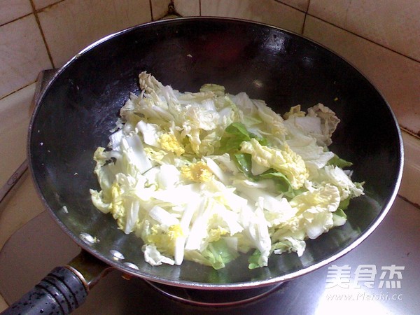 菌菇大白菜的做法步骤:4