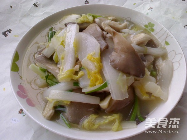 菌菇大白菜的做法步骤:8