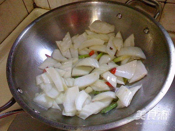 醋溜白菜片的做法步骤:4