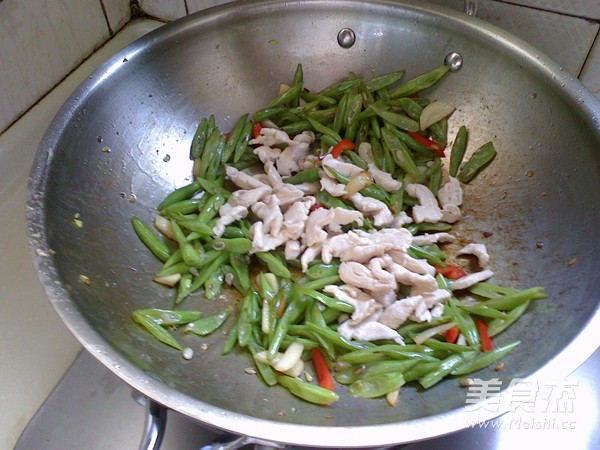 豆角炒肉丝的做法步骤：8