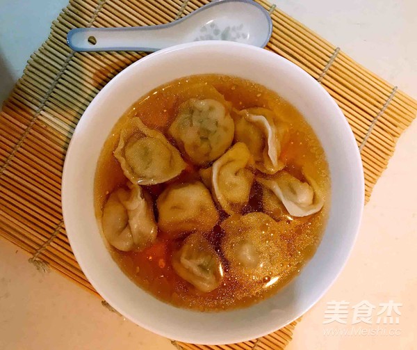 清汤香葱肉馄饨的做法步骤:15