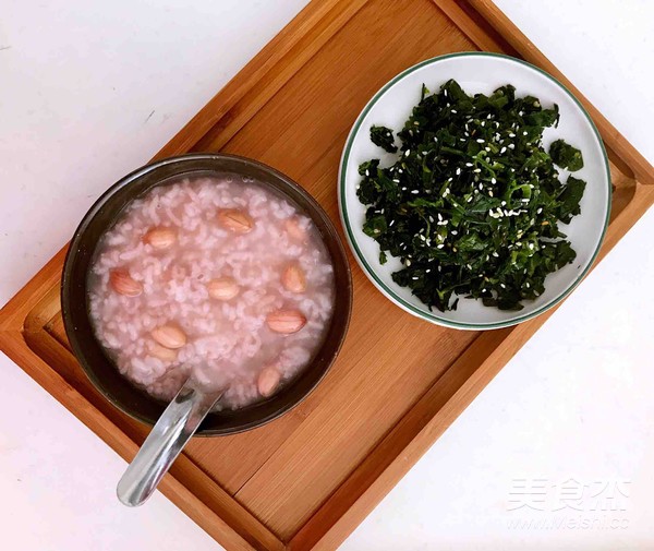 花生米大米粥的做法步骤:6