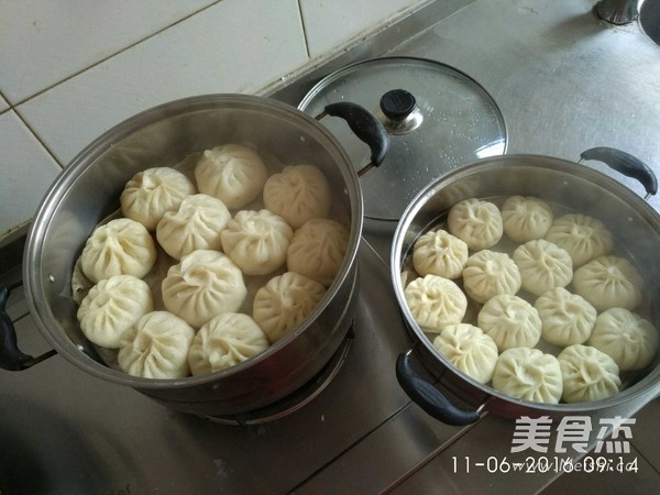 自发面手工包子的做法步骤:11