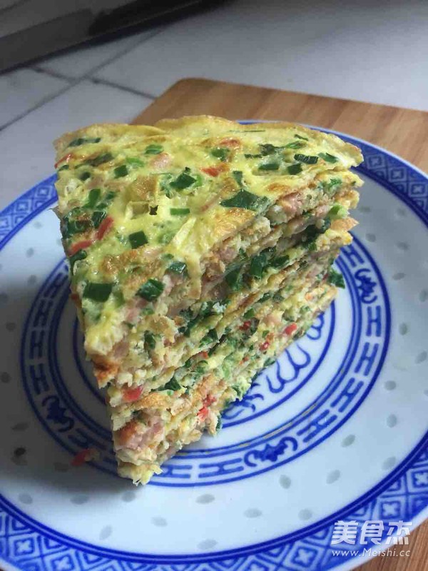 韭菜鸡蛋饼的做法步骤:8