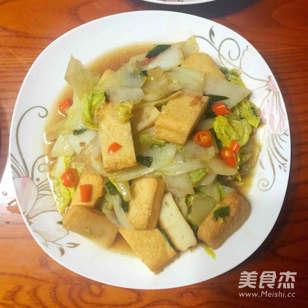 辣白菜鱼豆腐的做法步骤：5