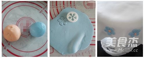 翻糖生日蛋糕的做法步骤:10