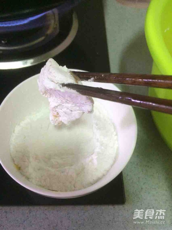 锅包肉(鸡肉)的做法步骤:8