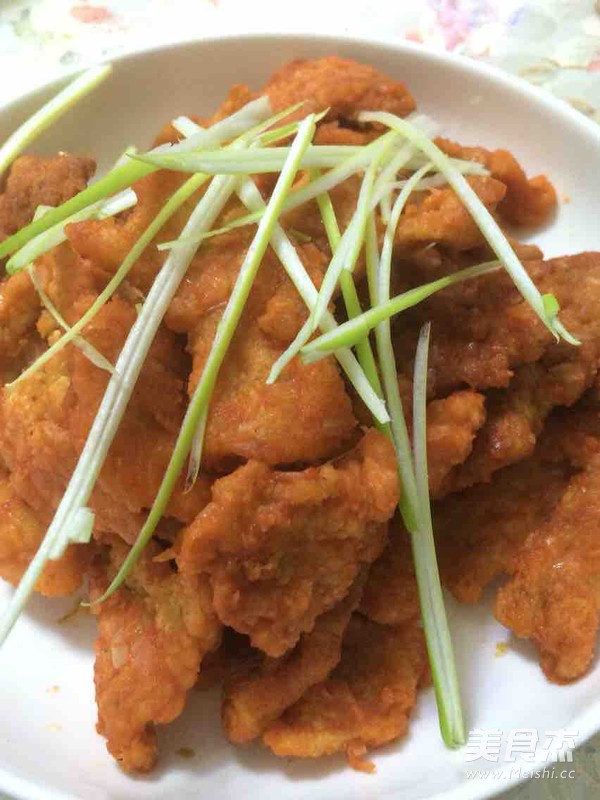 锅包肉(鸡肉)的做法步骤:14