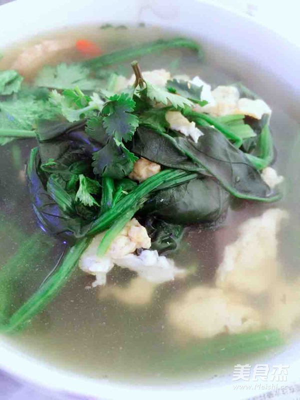 菠菜鸡蛋汤的做法步骤:7