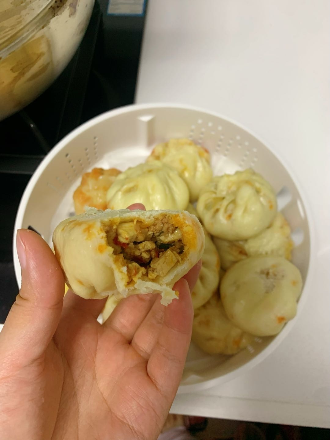 辣豆腐包子的做法步骤:5