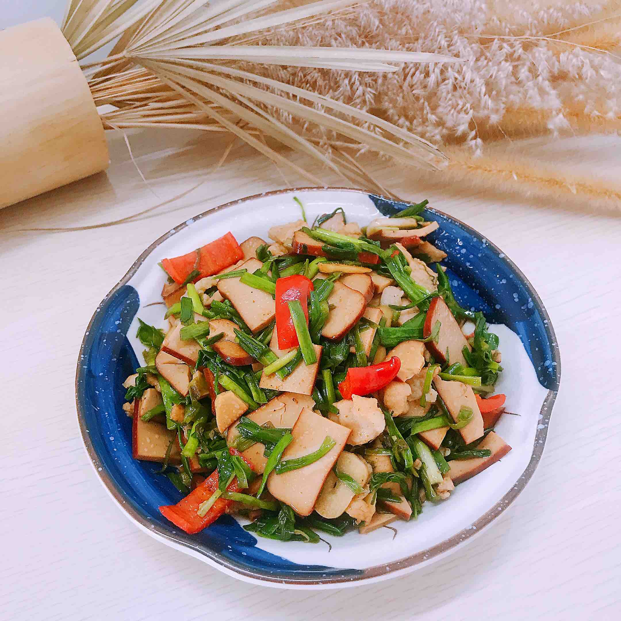 鸡蛋干炒肉片的做法步骤：11
