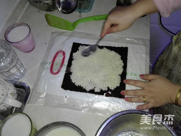 家常紫菜包饭的做法步骤:4