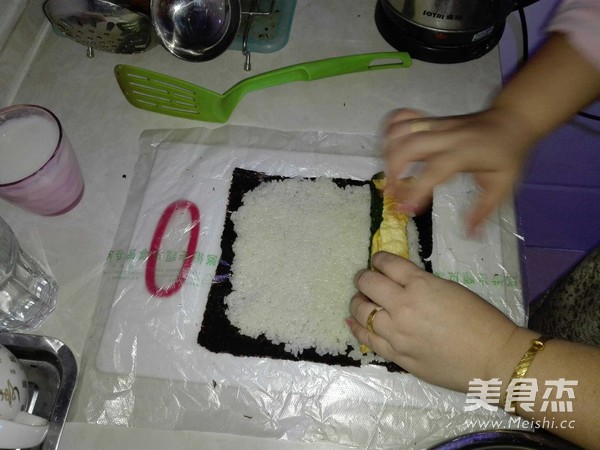 家常紫菜包饭的做法步骤:5