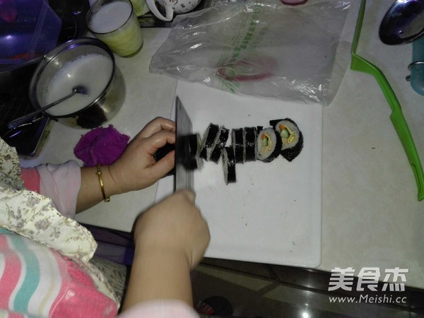 家常紫菜包饭的做法步骤:8