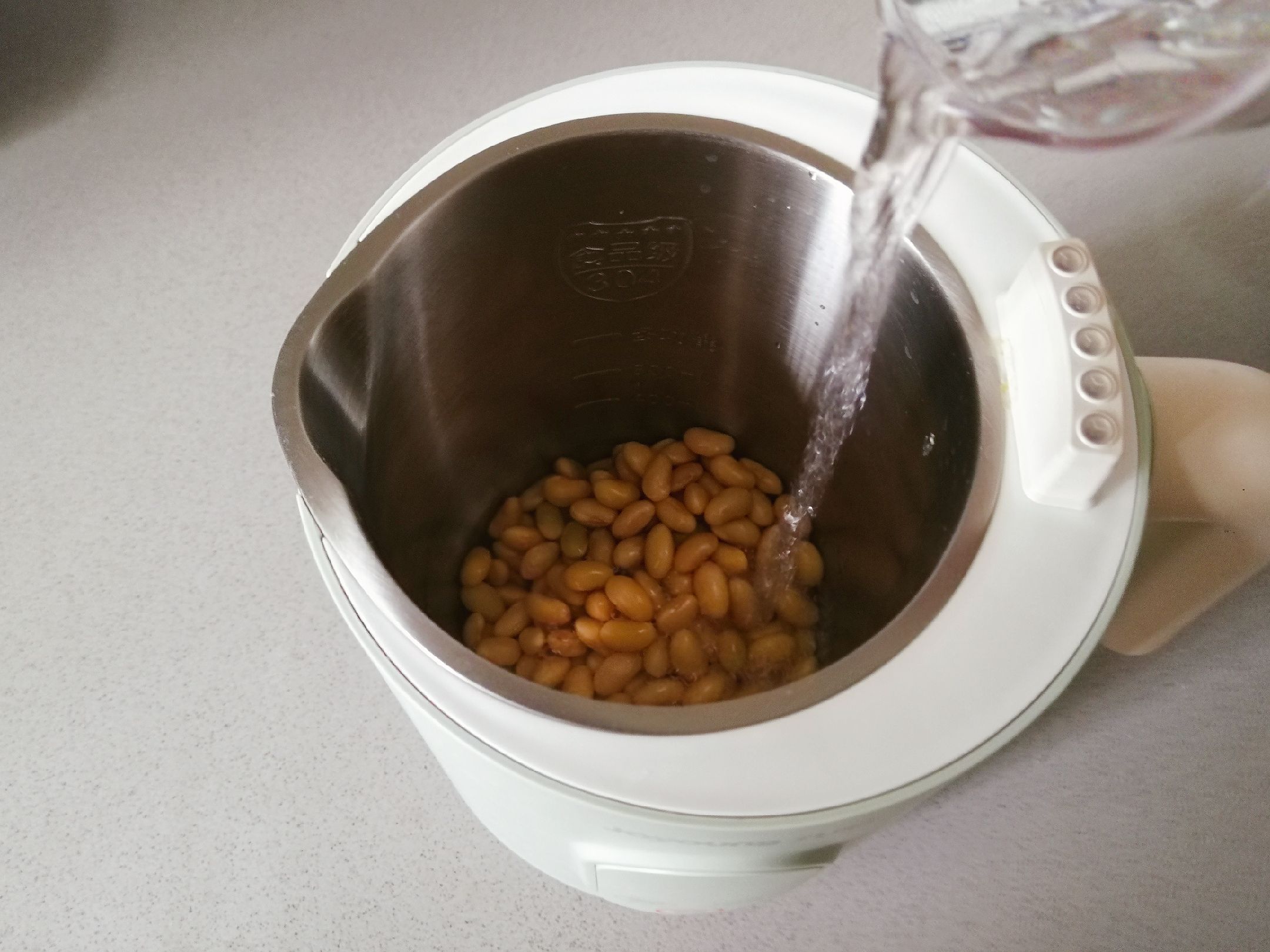 清新怡人的茉莉花茶豆浆,巨好喝的做法步骤:4