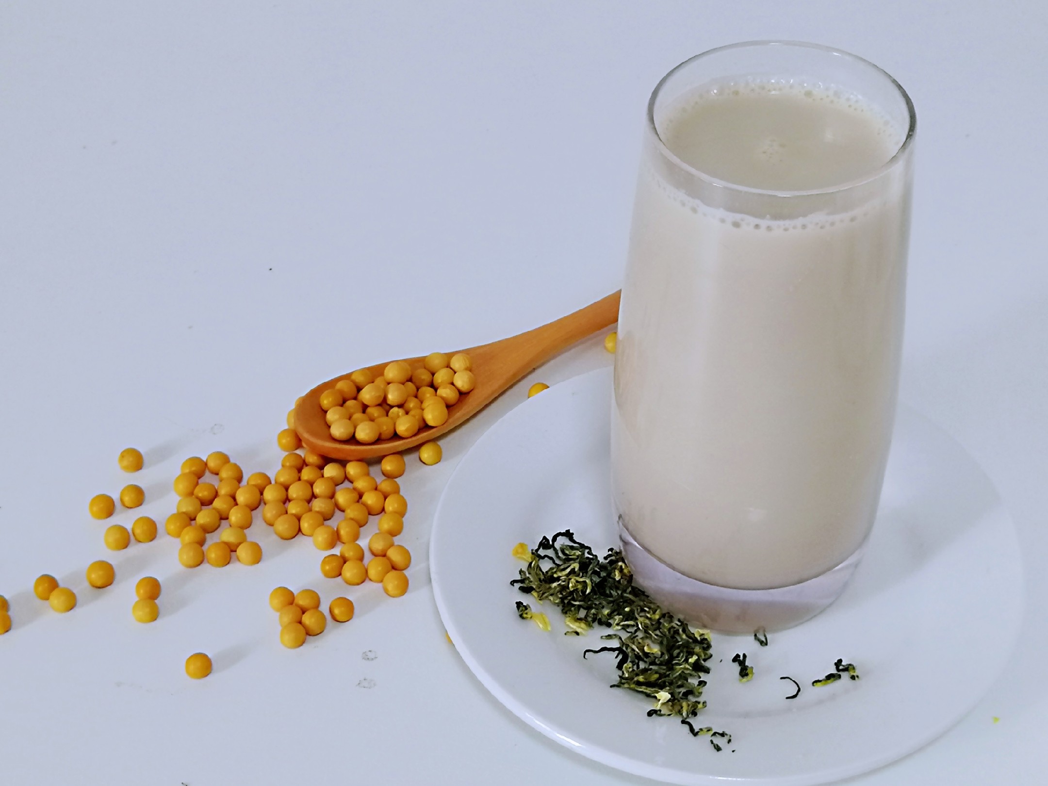 清新怡人的茉莉花茶豆浆,巨好喝的做法步骤:8