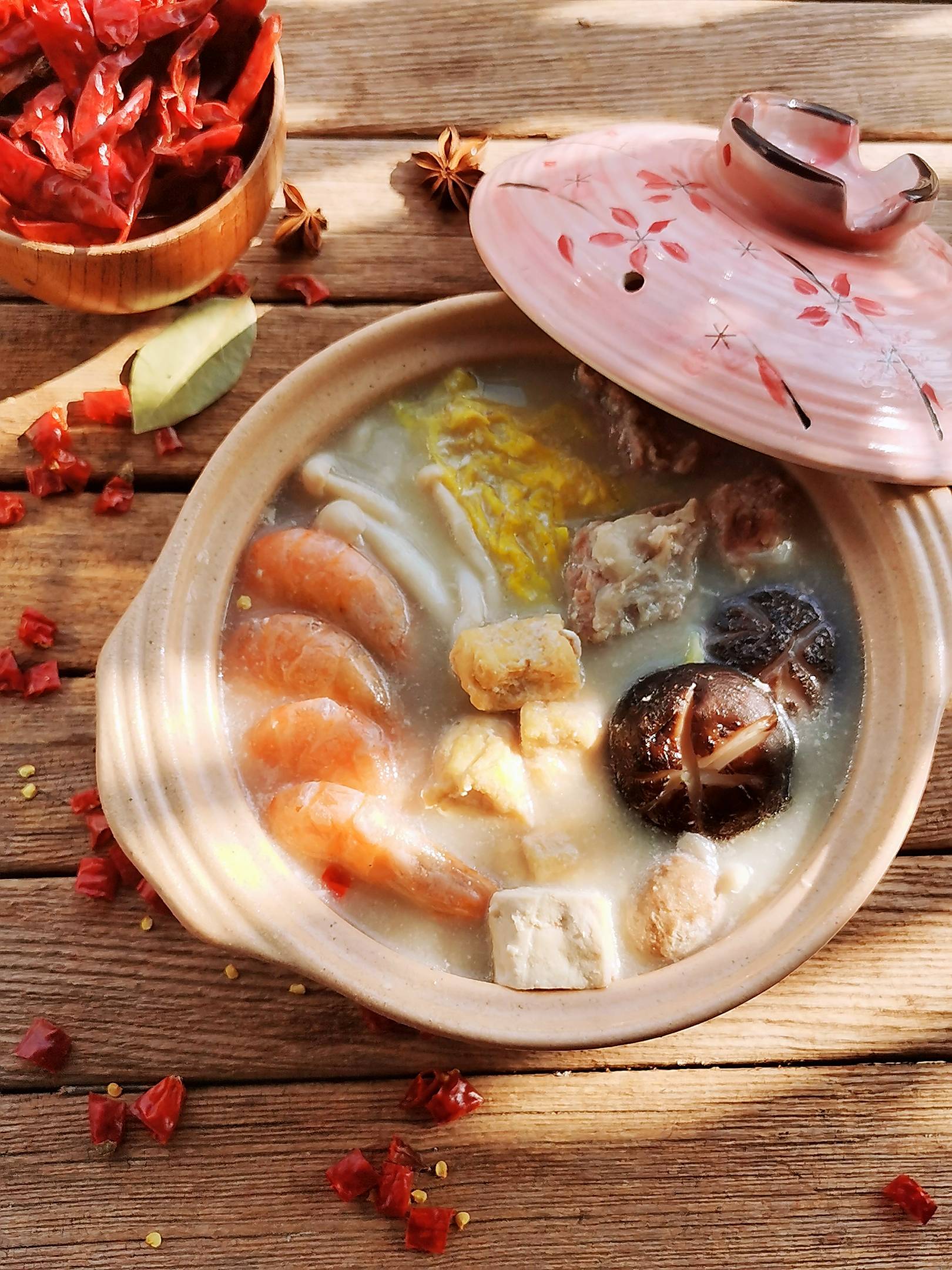 汤鲜味美的豆浆火锅的做法步骤:13