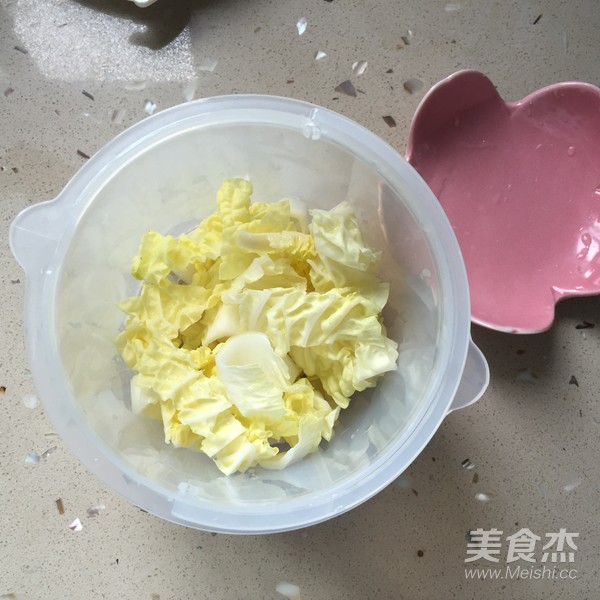 宝宝辅食——白菜泥米糊的做法步骤:3