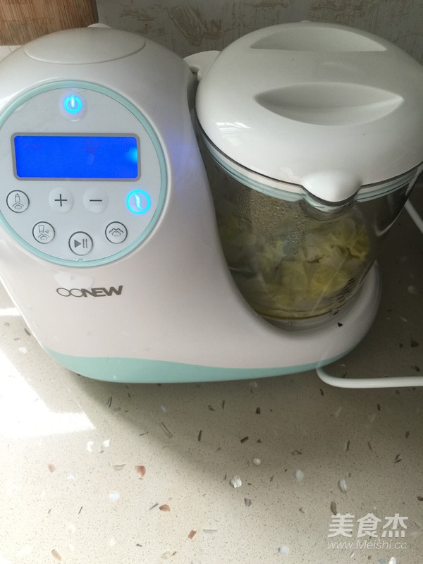 宝宝辅食——白菜泥米糊的做法步骤:6