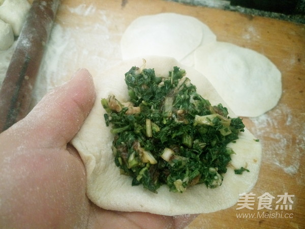 野苋菜猪肉包子的做法步骤:13