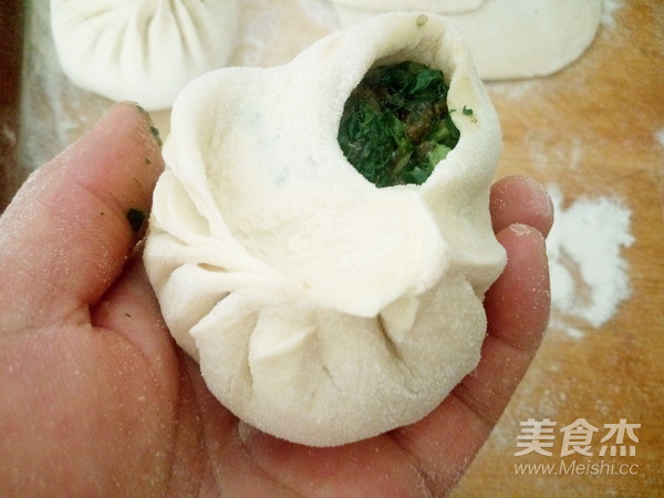 野苋菜猪肉包子的做法步骤:14