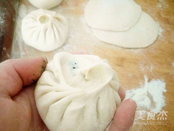 野苋菜猪肉包子的做法步骤:15