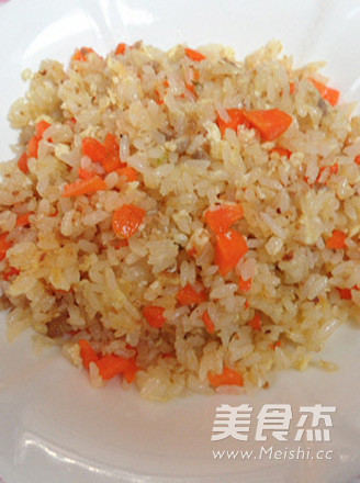 肉末蛋炒饭的做法步骤:8