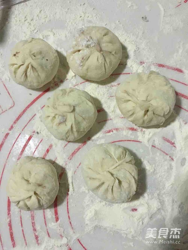 玫瑰红豆包的做法步骤:10