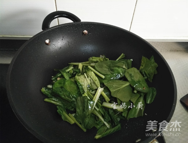 清炒菜心的做法步骤:5