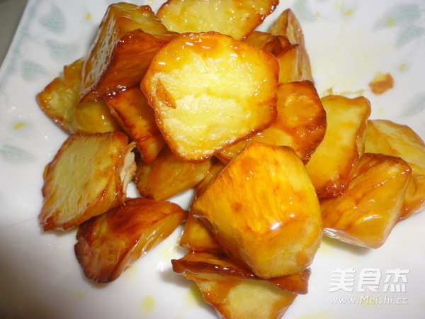 拔丝地瓜的做法步骤:9