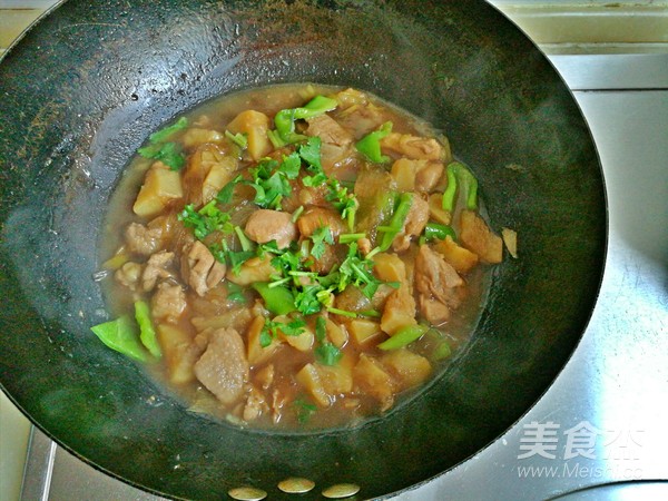 土豆鸡肉炖粉条的做法步骤:12