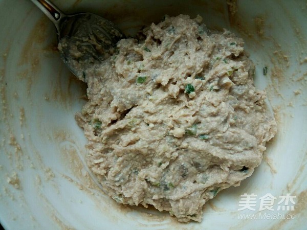 小白菜虾泥豆腐丸子汤的做法步骤：4