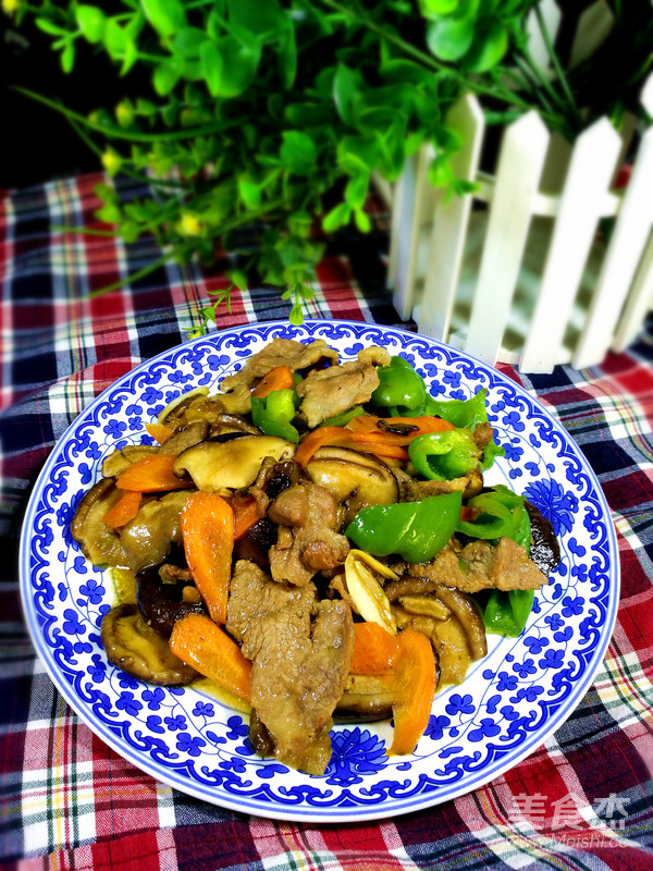 香菇炒肉的做法步骤:8