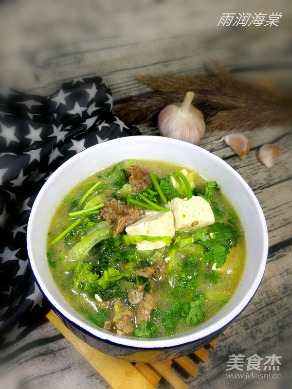 牛肉白菜豆腐汤的做法步骤:10